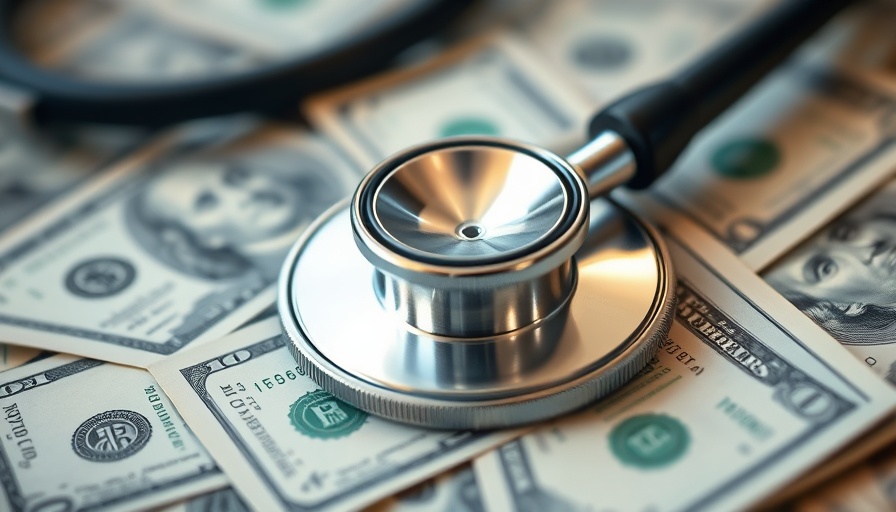 Stethoscope on dollar bills symbolizing Caregility funding.