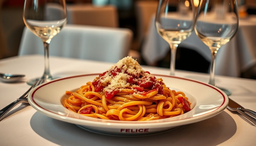 Delicious pasta at Felice's first NJ location.
