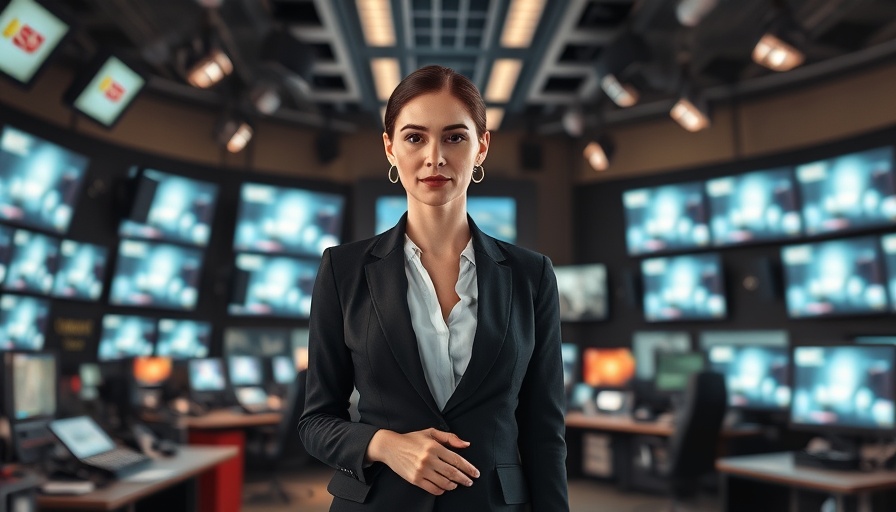 Briana Vannozzi NJ PBS in modern control room with screens.