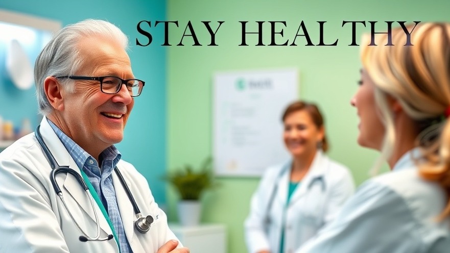 Annual wellness visit shows a joyful adult with a healthcare professional, highlighting health check-up benefits.