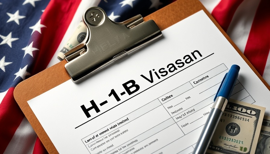 H-1B visa and dollar bills depicting future of global hiring.