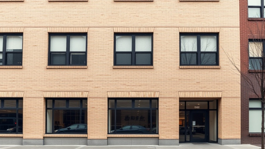 EEOC Disparate Impact Lawsuit location, beige office building in urban area.