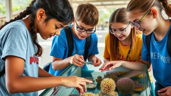 Gen Z interns in marine research experiencing hands-on practical learning.