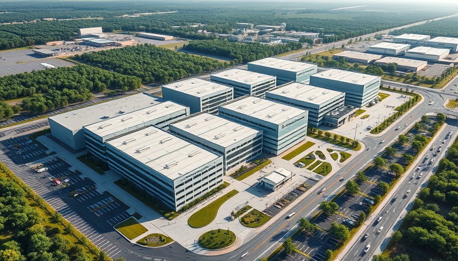 Amkor $7 Billion Arizona Semiconductor Campus aerial view.