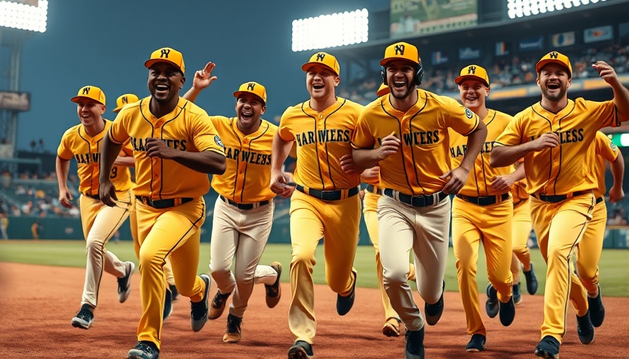 Banana Ball returns 2026 vibrant baseball team celebration.