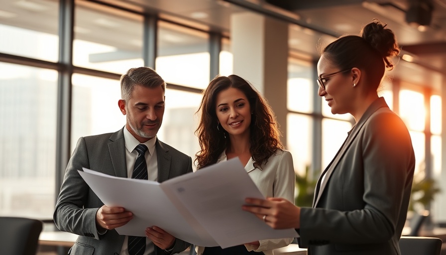 Business meeting with documents, linked to cannabis industry news.