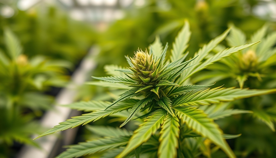 Close-up of a vibrant cannabis plant highlighting market opportunities.