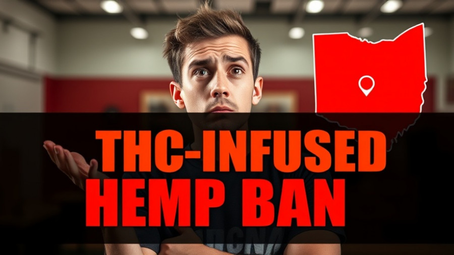 Ohio THC Ban explained in bold engaging thumbnail.