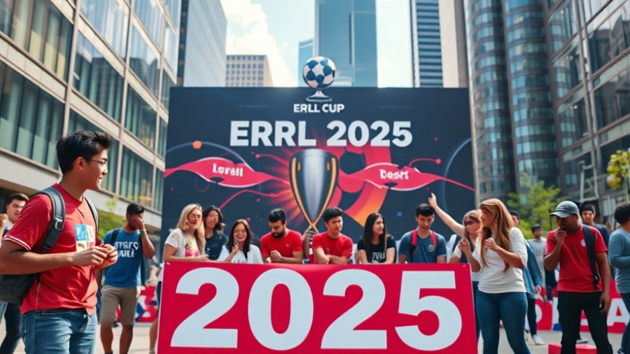 Errl Cup 2025 livestream event setup with young adults in urban setting.