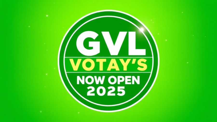 GVLtoday's Best voting badge and message on green background