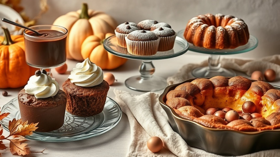 Must-make fall desserts beautifully styled in a delicious collage.
