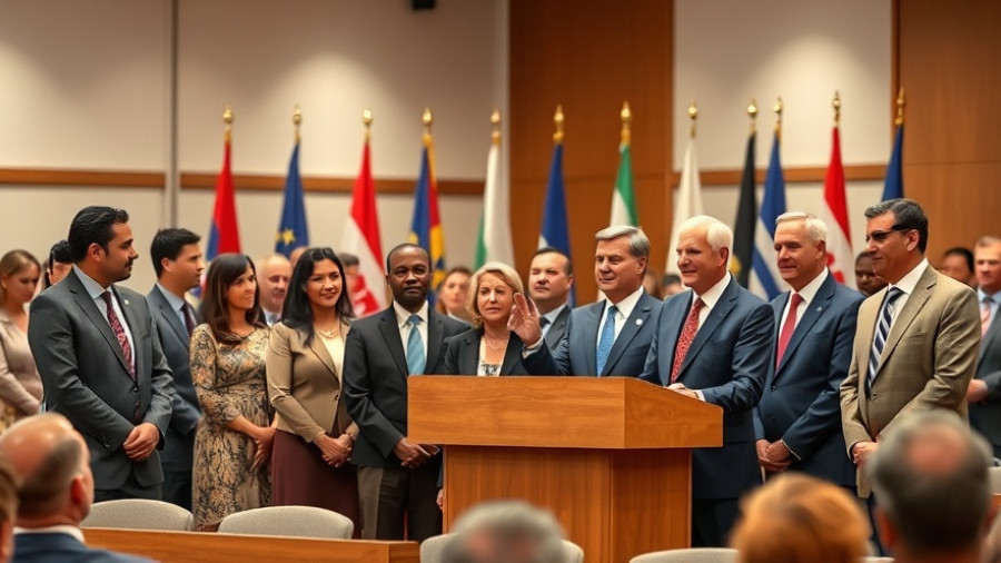 Diverse speakers addressing audience at podium, discussing UK medical cannabis standards.