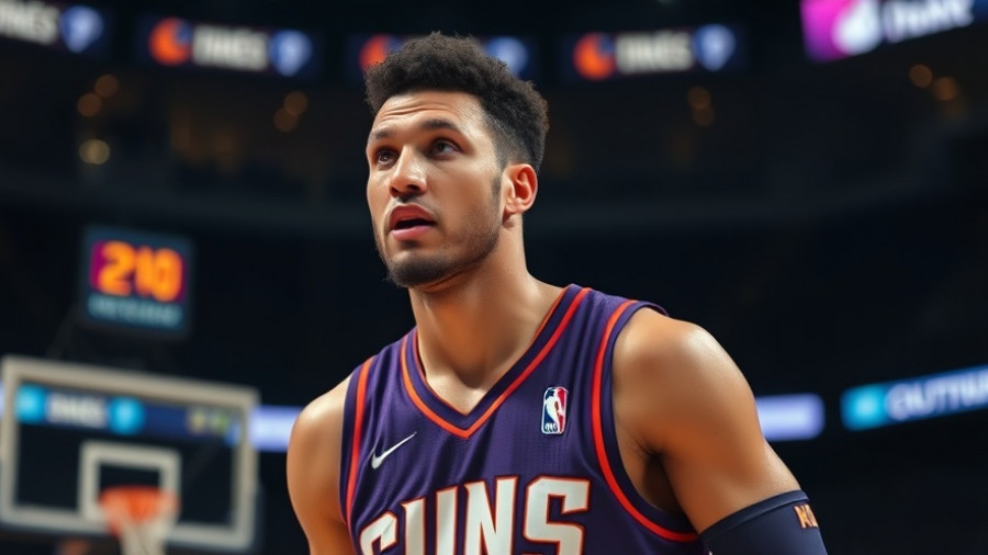 Phoenix Suns player showing determination on court.