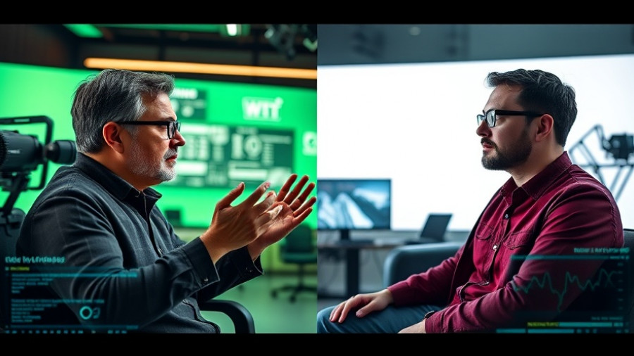 Virtual discussion on cannabis machinery secrets, contrasting settings.