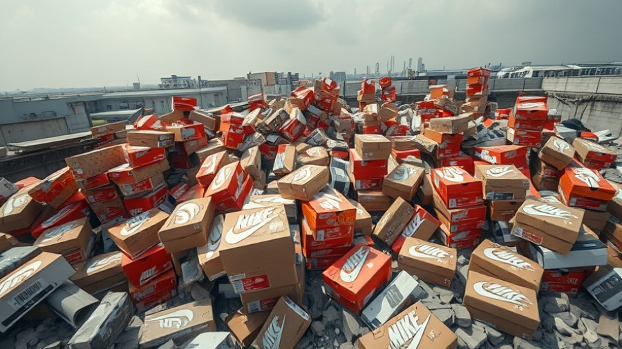Florida mall roof heist aftermath with Nike shoe boxes scattered.