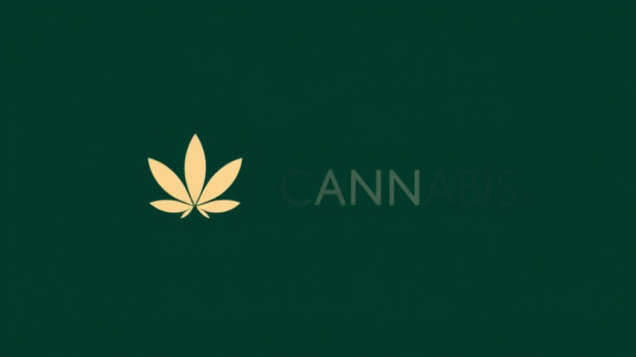 Minimalistic logo of a cannabis company; German cannabis market slowdown context.