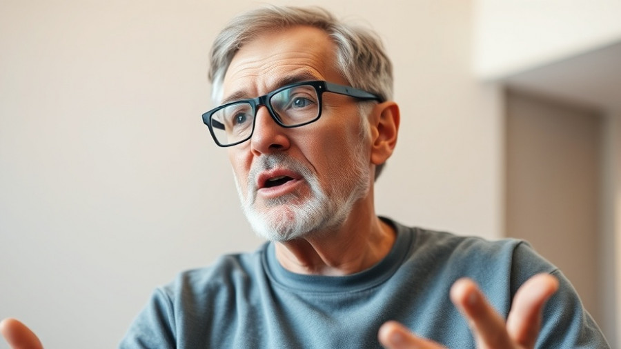 Older man discussing effective waste management solutions.