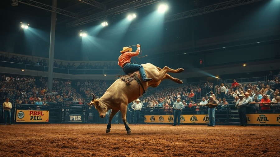 Dakota Buttar PBR Saskatoon rodeo event scene.