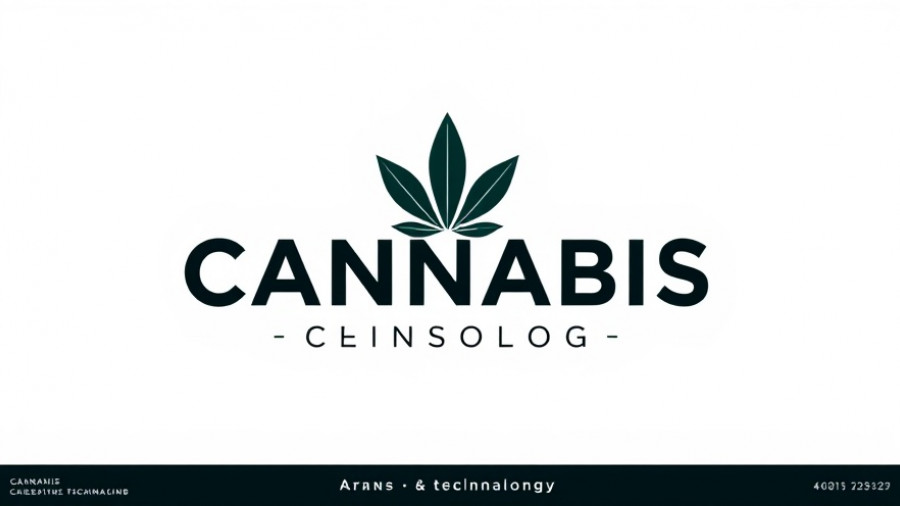 Modern logo featuring cannabis device technology theme