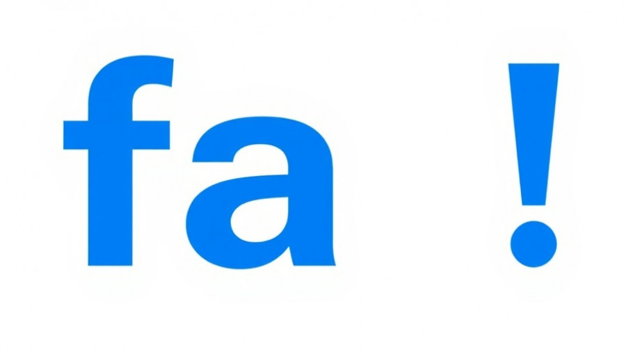 Blue 'fa!' text on white background, minimal design.