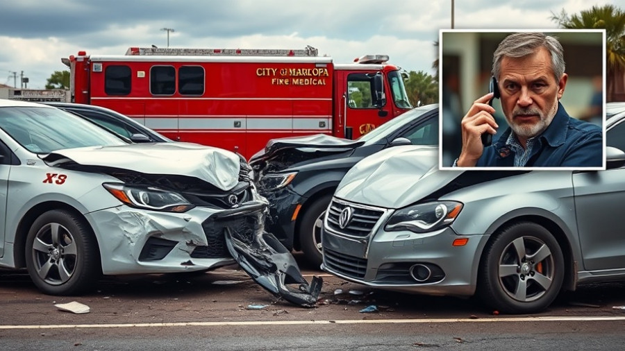 SR 238 Crash Consequences: Car collision with fire truck in Maricopa.