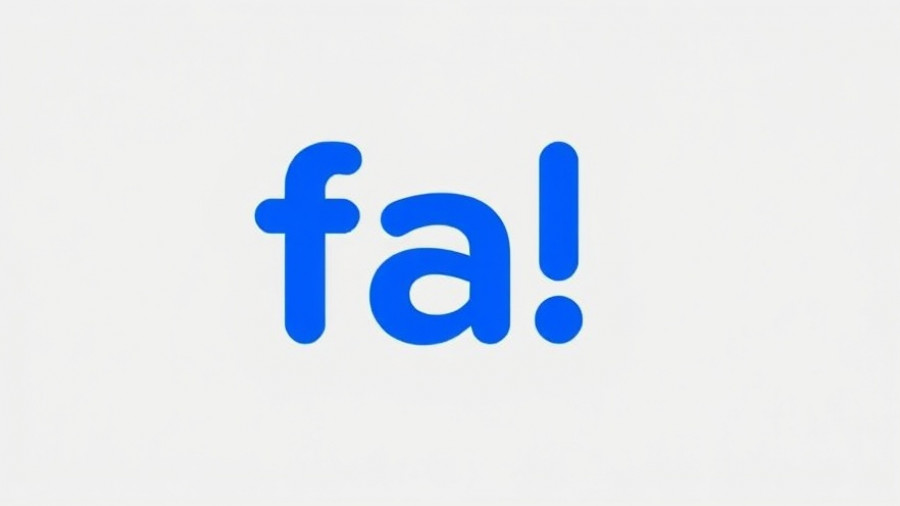 Simple 'fa!' blue text on light gray background.