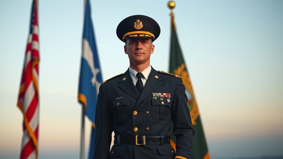Honoring a veteran with flags during the Maricopa Veterans Day Parade 2025.