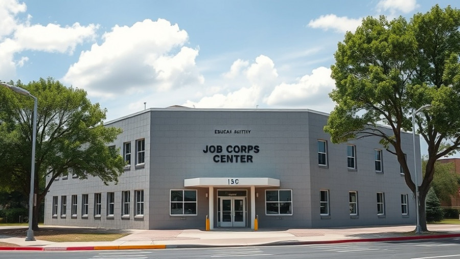 Job Corps Partnership Skilled Programs center building.