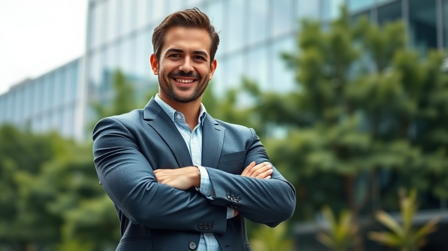 Syngene International executive smiling in front of corporate building