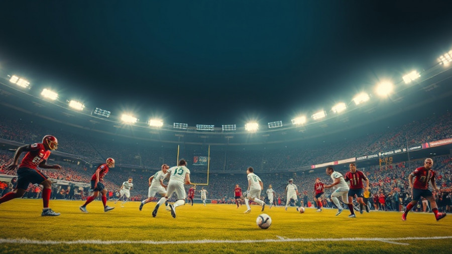 Intense football action at 2025 Canadian Bowl stadium.