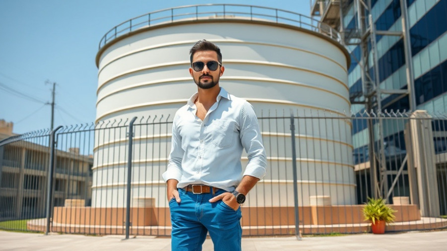 Casually dressed man in Maricopa hip-hop music scene.