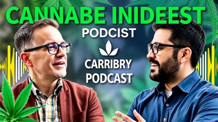 Podcast cover on how data and AI shape cannabis industry innovations.