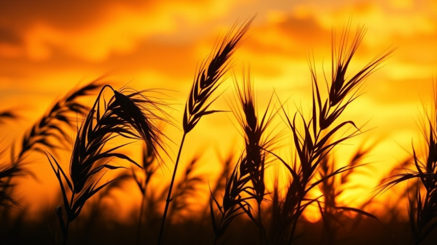 Silhouetted hemp leaves at sunset representing Missouri hemp THC products.