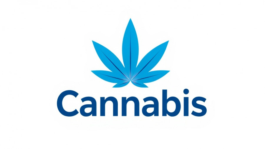 Modern cannabis business logo 2025, clean design