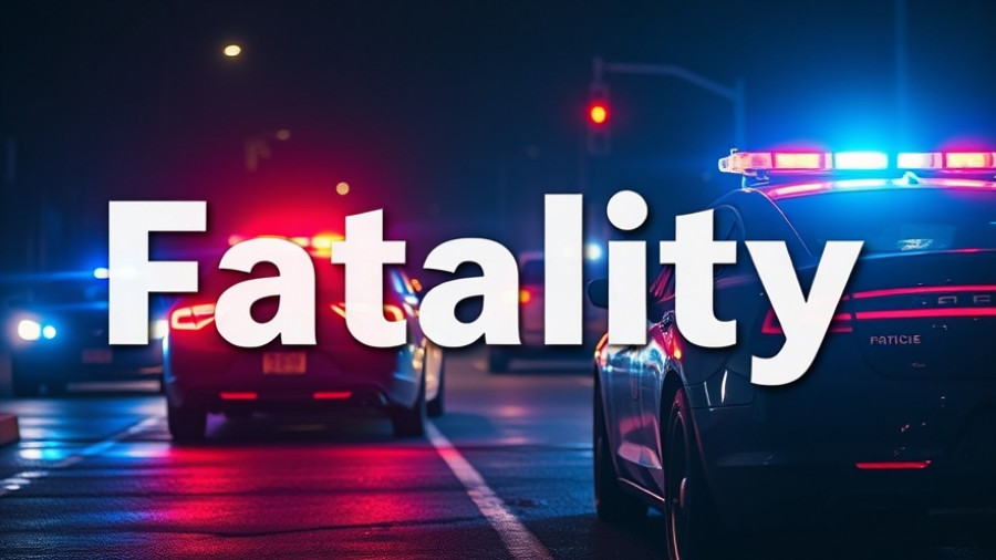 Phoenix valley news highlights nighttime police scene with 'Fatality' text.