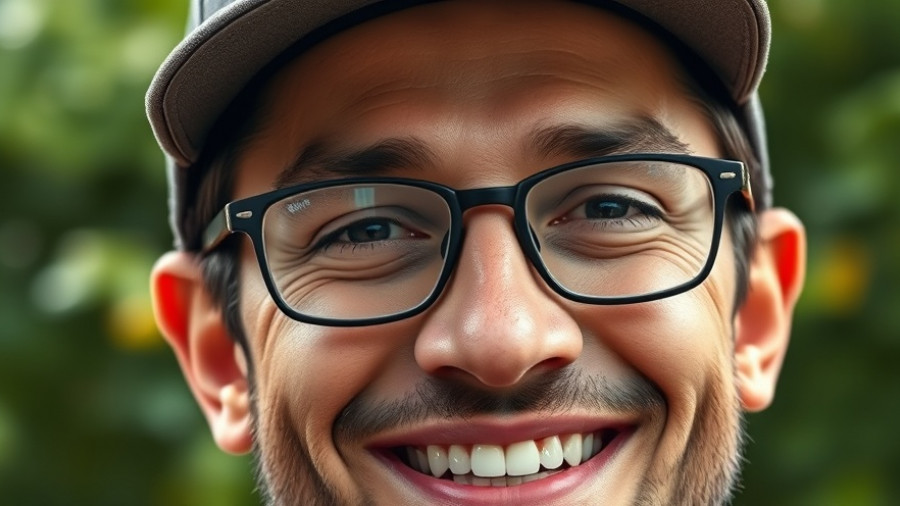 Smiling man with glasses outdoors, New Jersey cannabis regulation overhaul.