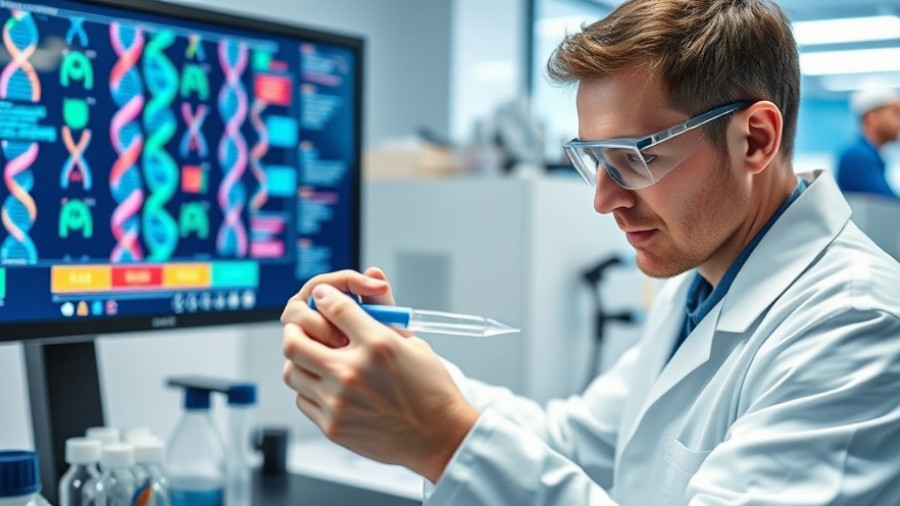 Scientist conducting rare disease treatments research in lab.