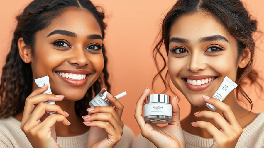 Individuals showcasing best hydrating eye creams with skincare products.
