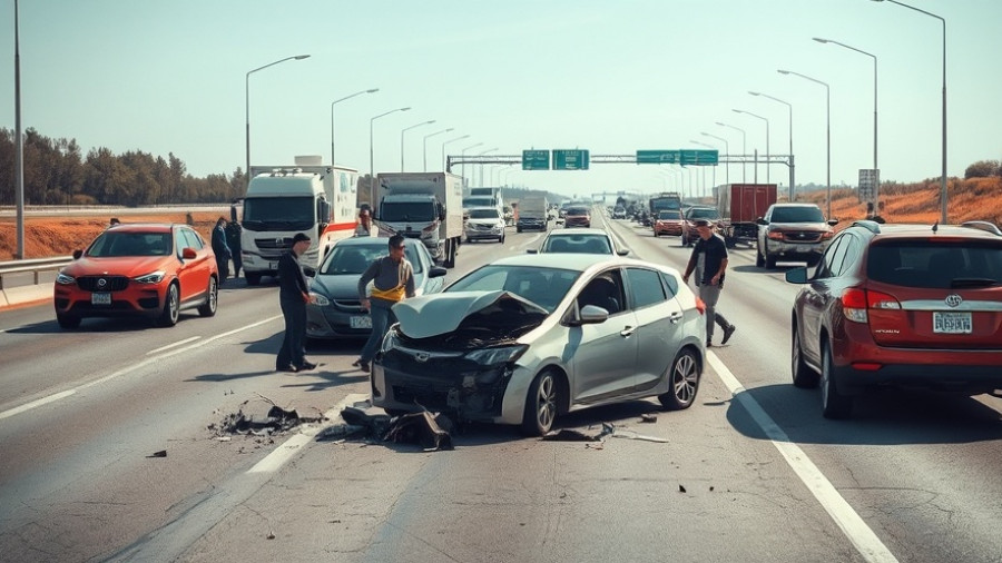 Good Samaritans help at Loop 303 crash scene with involved vehicles.