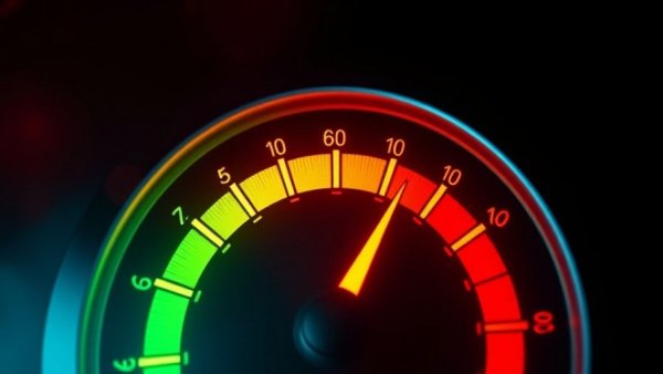 Cholesterol gauge illustration showcasing levels in vibrant gradient colors.