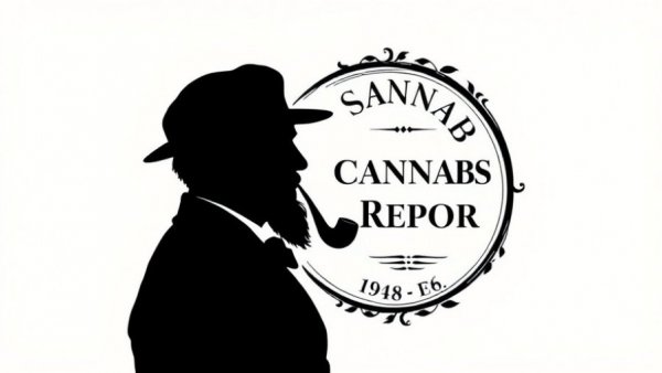 Cannabis Law Report emblem with classical silhouette, Trump administration military strikes on drug traffickers topic.