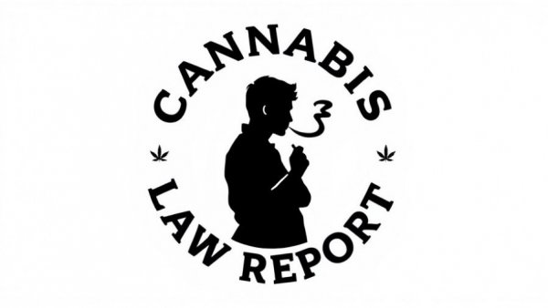 Cannabis Law Report logo with smoking silhouette.
