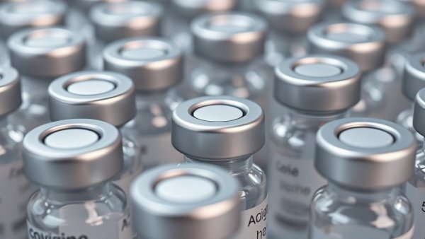 Multiple COVID-19 vaccine vials showcasing focus on pandemic solutions.