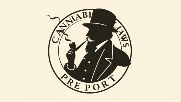 Logo of Cannabis Law Report with silhouette and text.