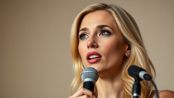 Woman discussing cannabis banking hurdles in an interview.