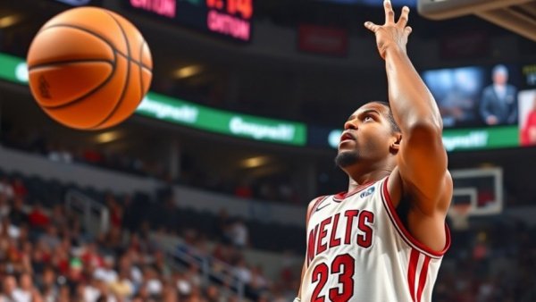 NBA player shooting in a crowded arena, Nike Book 2 release context.