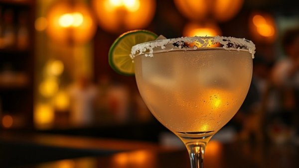 Prevent drink spiking Tempe: Margarita in dimly lit bar.