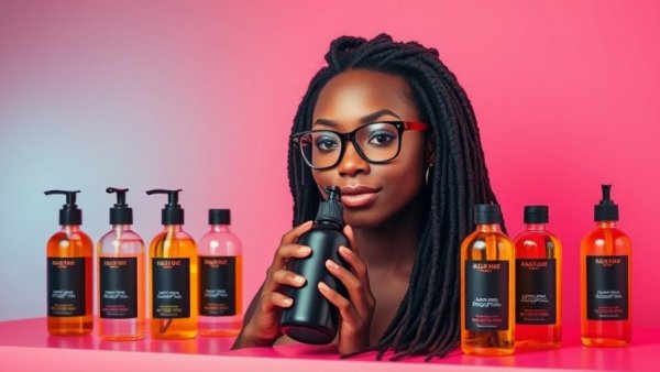 Portrait with hair oils, best oils for high porosity hair highlighted.