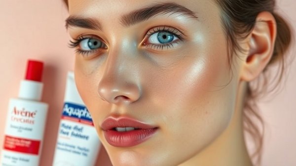 Hailey Bieber beauty products sale, featuring lotions and mascaras, pastel background.