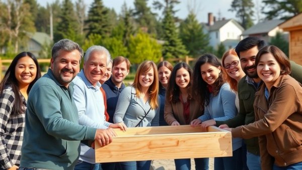 Group volunteering for nonprofits to support on Giving Tuesday.